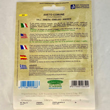 Load image into Gallery viewer, 652 - DILL SEEDS