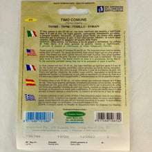 Load image into Gallery viewer, 672 - THYME SEEDS