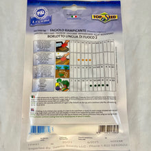 Load image into Gallery viewer, FAG396 - BORLOTTO LINGUA POLE BEAN SEEDS