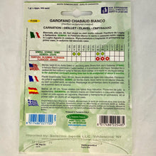 Load image into Gallery viewer, FL548 - WHITE CARNATION SEEDS