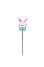 Load image into Gallery viewer, TIN BUNNY W/BOW TIE PICK
