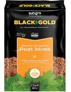 Sungro - Black Gold Canadian Sphagnum Peat Moss 2.2 cu. ft.