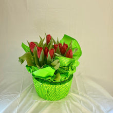 Load image into Gallery viewer, Tulip - Red 10” Pot
